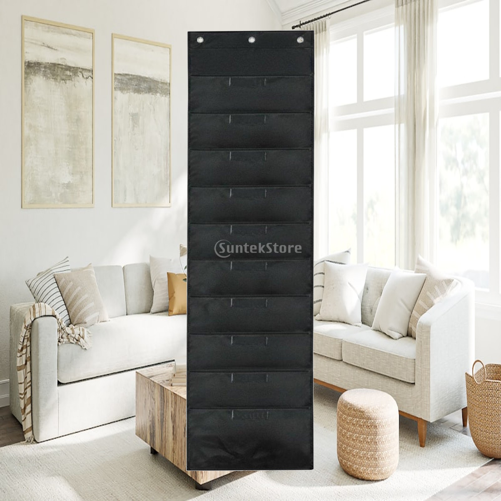 Document Organizer Folder - Organiseur mural suspendu à 10 pochettes,