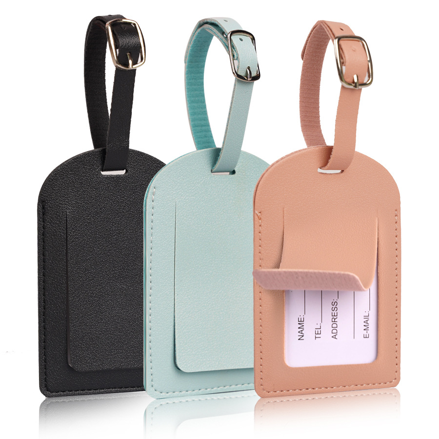 Travel Accessories Name - Étiquettes de bagage en cuir PU