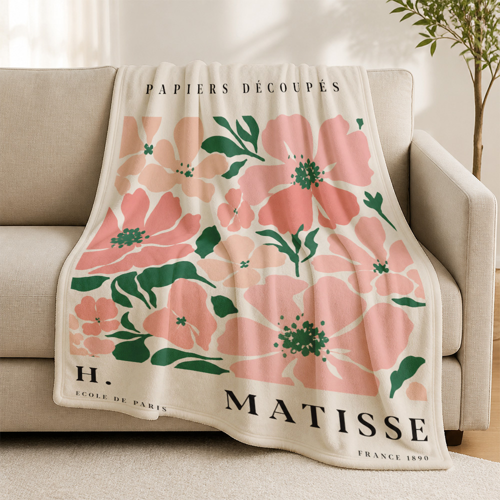 Travel Accessories Ideas - Couverture décorative bohème à motif floral