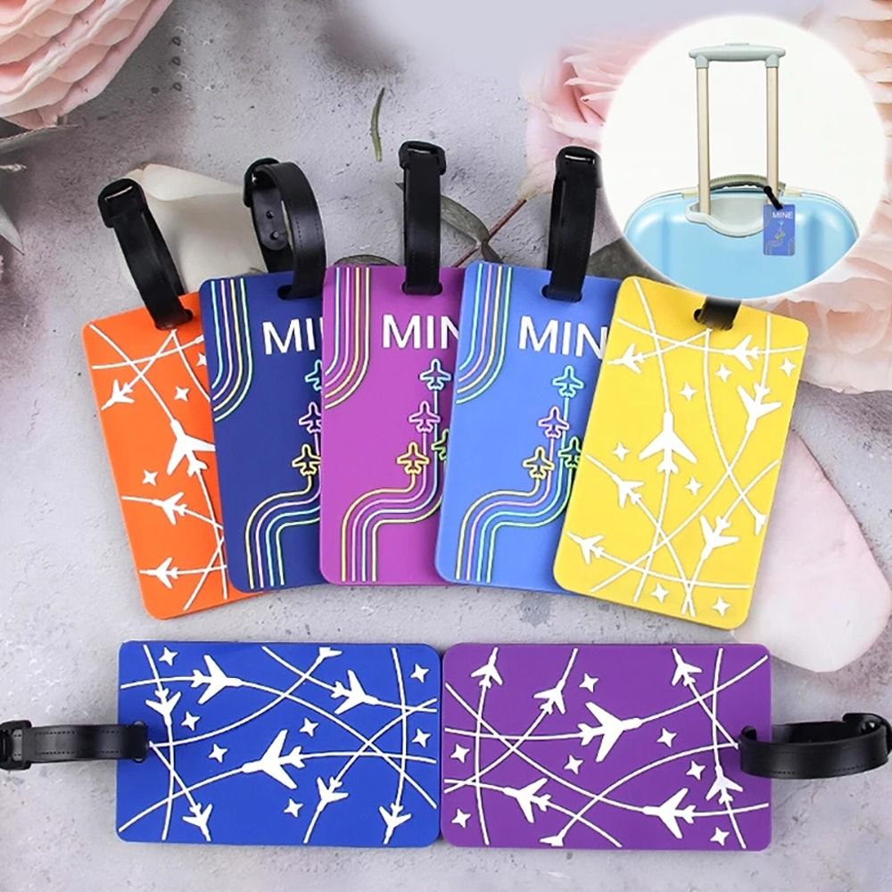 Travel Accessories Name - Colle en Silicone pour valise, porte-adresse