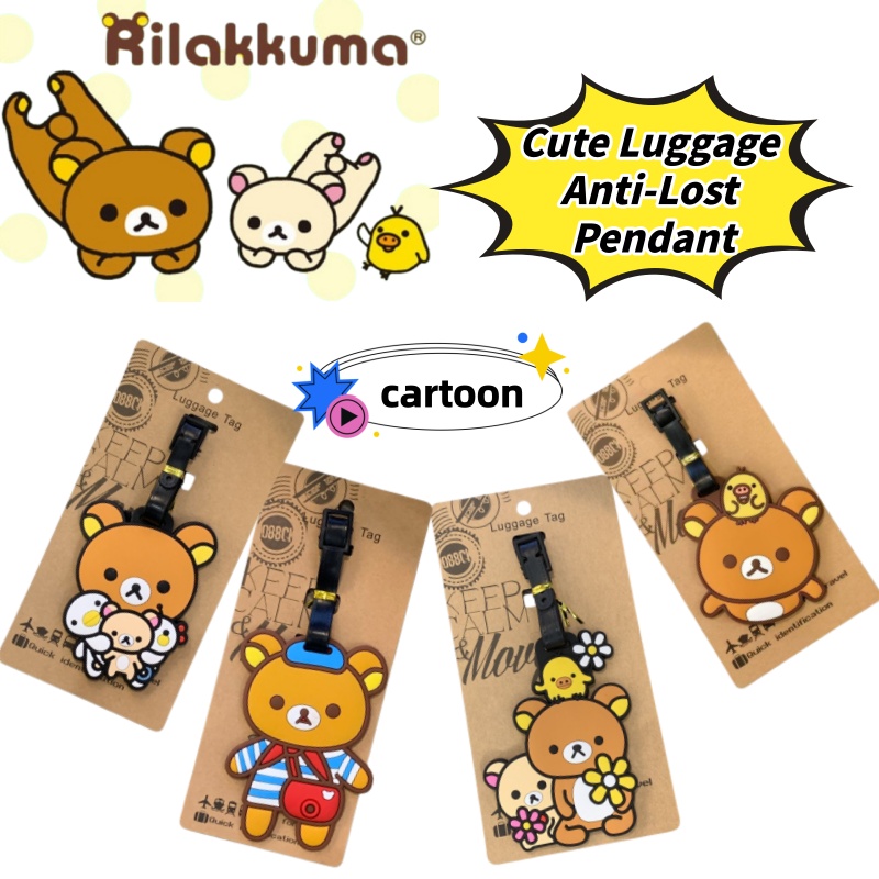 Travel Accessories In Japan - Étiquette de bagage personnalisée créative Rilakkuma,