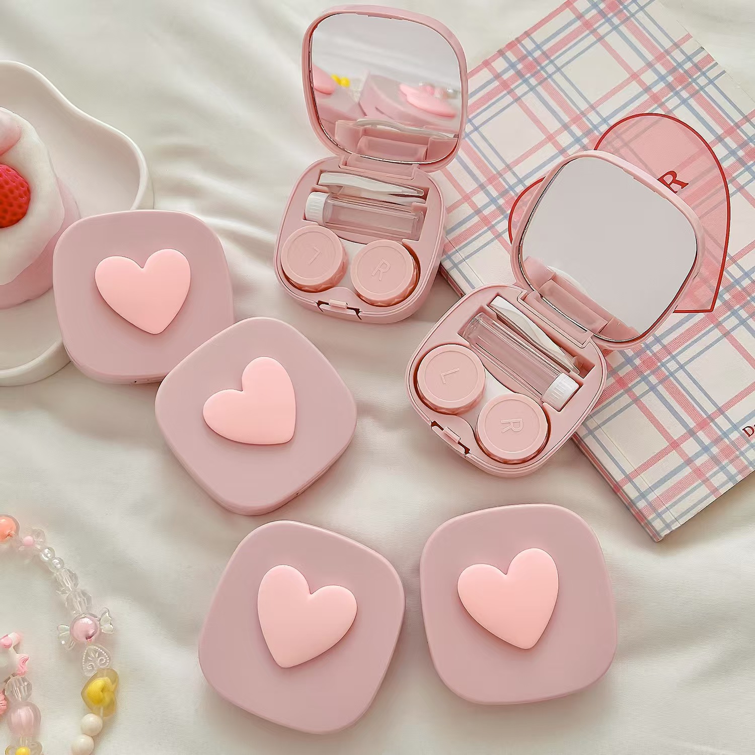 Travel Accessories Kit For Women - Étui à lentilles de Contact en