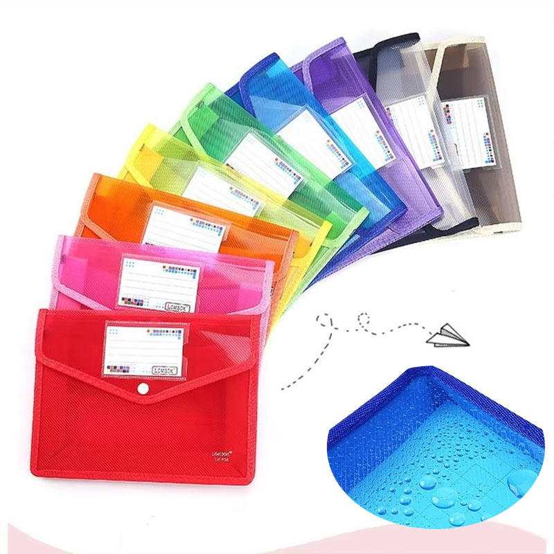 Document Organizer Folder - Dossier à bouton-pression étanche A4 A5,