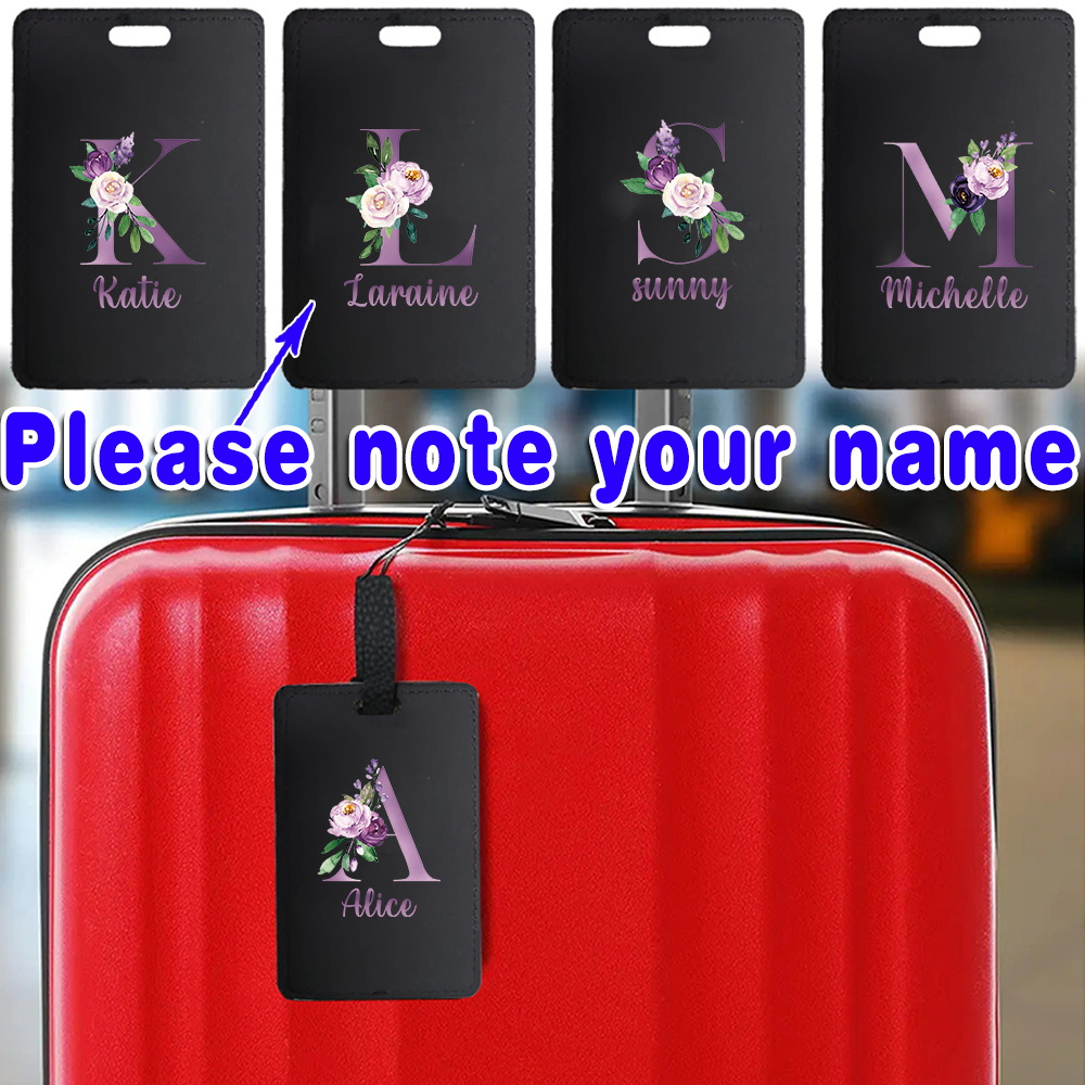 Travel Accessories Luggage Straps - Étiquette de bagage personnalisée en PU