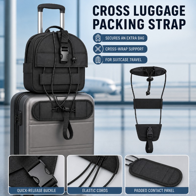 Travel Accessories Luggage Straps - Sangle de bagage croisée Oxford résistante
