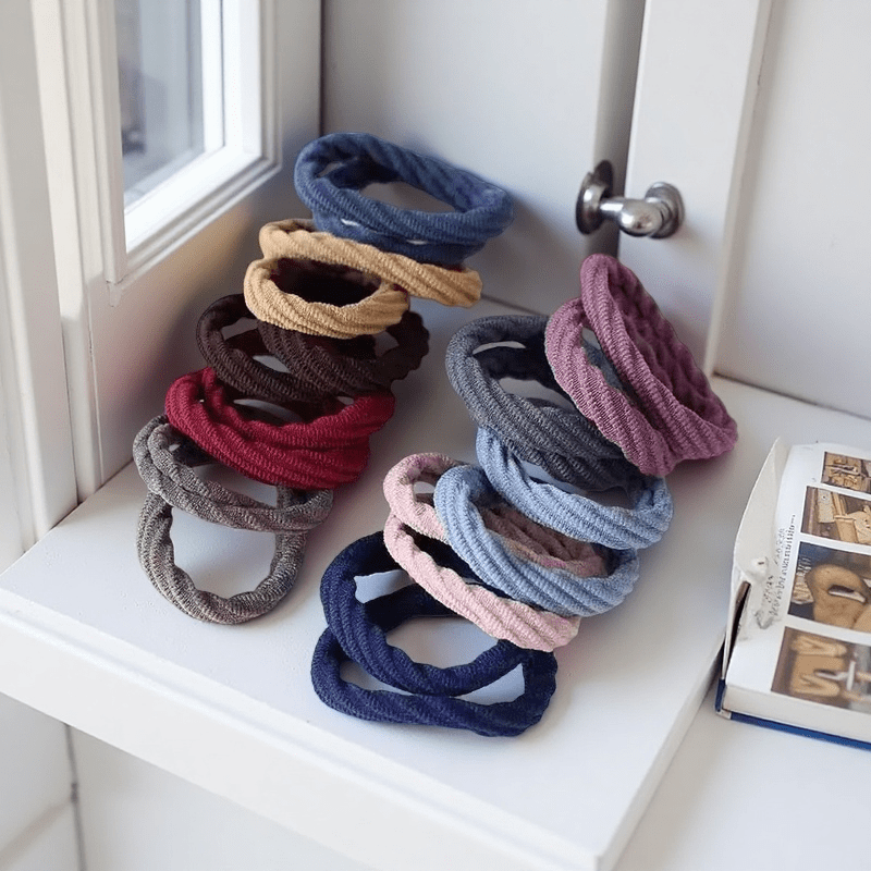 50 Élastiques à Cheveux en Sat - Travel Accessories For Elderly avis et prix