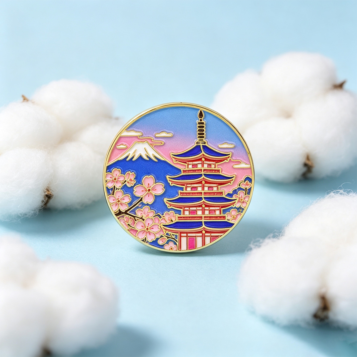 Épinglette en émail Fleur de c - Travel Accessories In Japan avis et prix