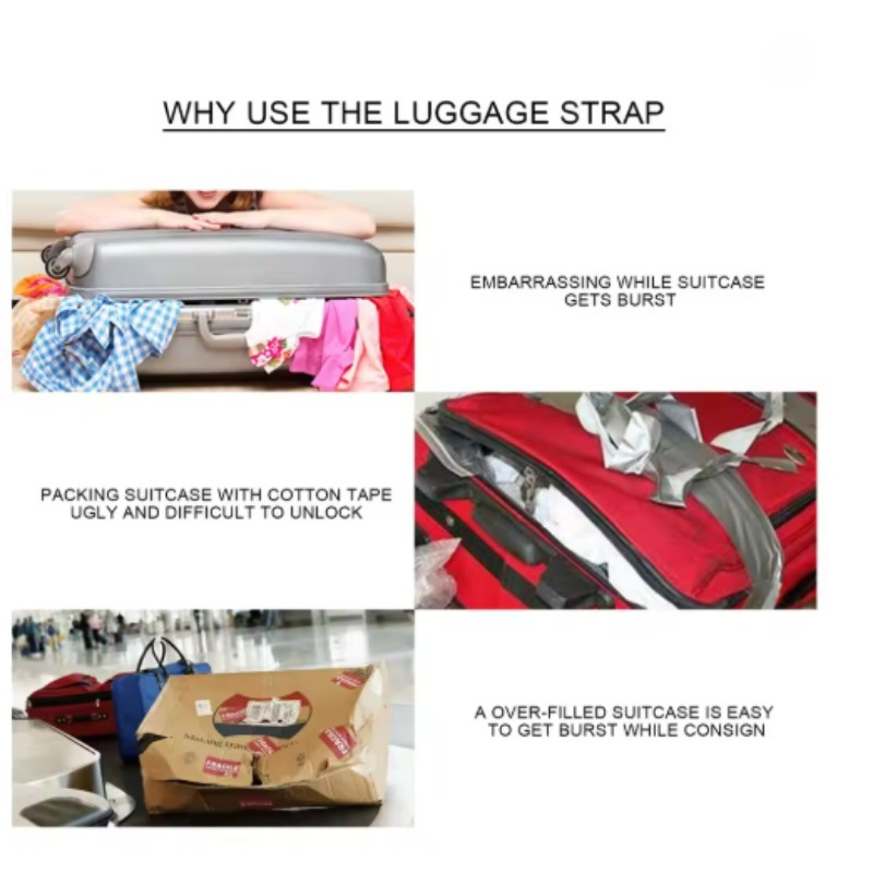 Sangles de bagage droites pour - Travel Accessories Luggage Straps avis et prix