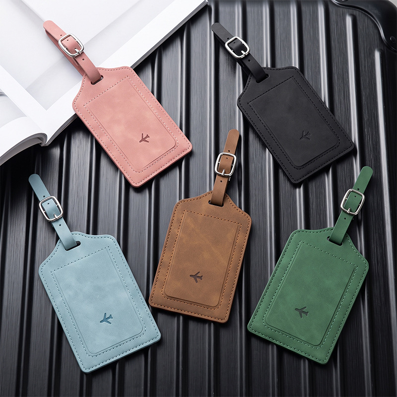 1 étiquette de bagage en cuir  - Travel Accessories Name avis et prix