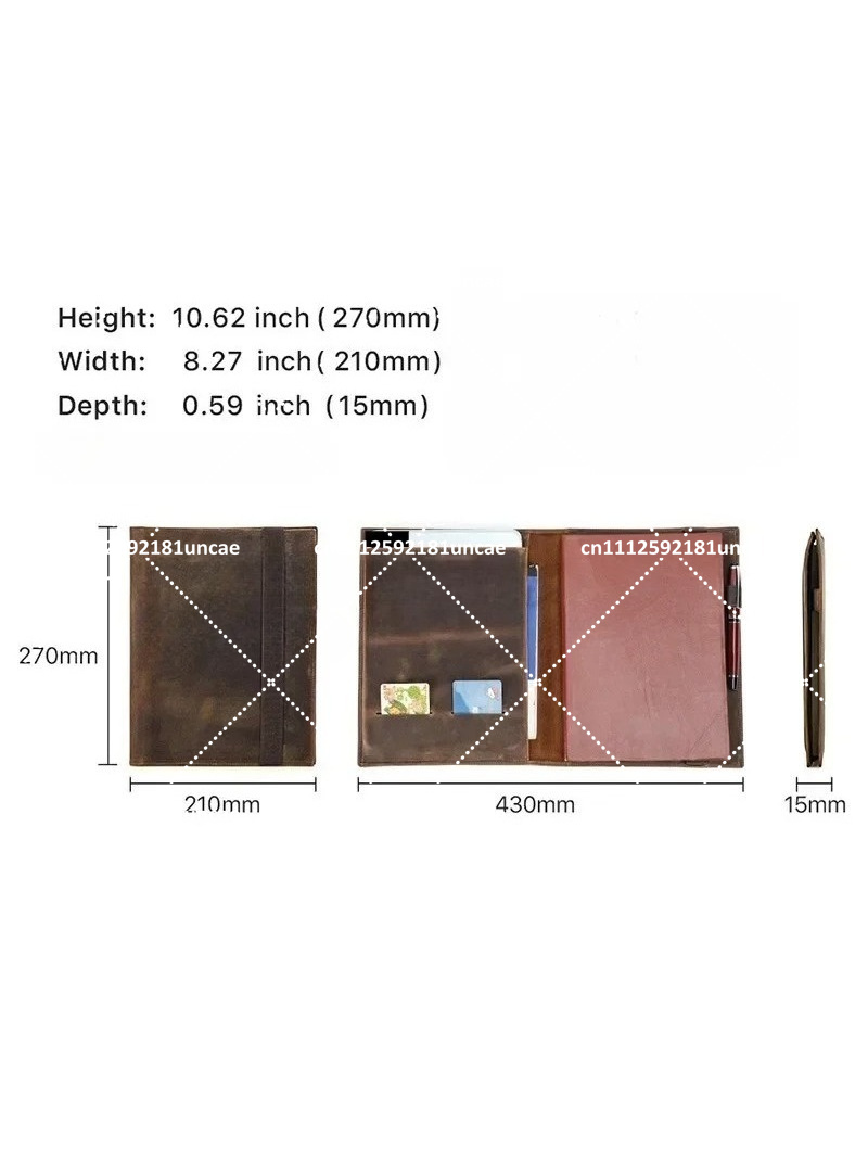 Porte-documents en cuir rétro  - Document Organizer Folder avis et prix