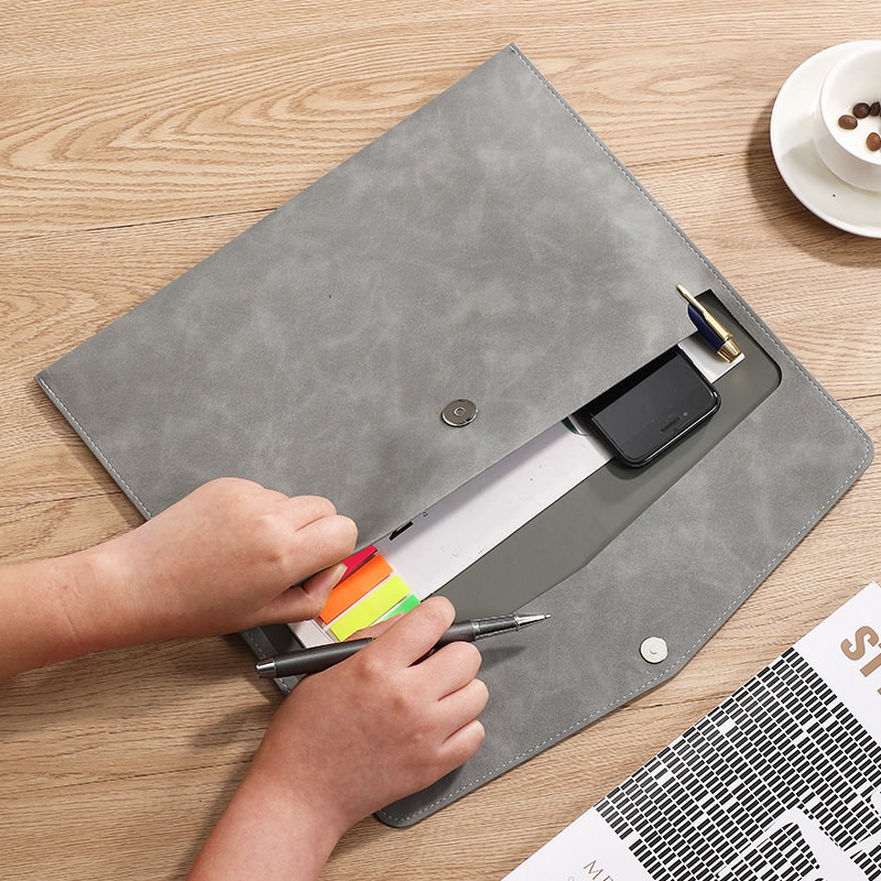 Porte-documents A4 en cuir PU  - Document Organizer Folder avis et prix